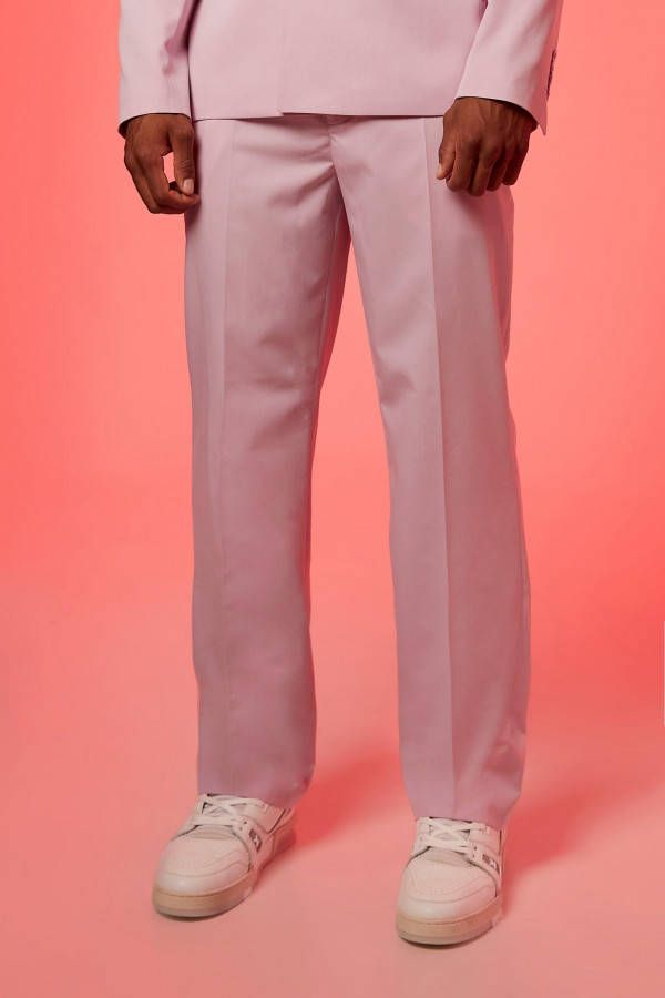 boohoo Baggy Pantalons, Light Pink