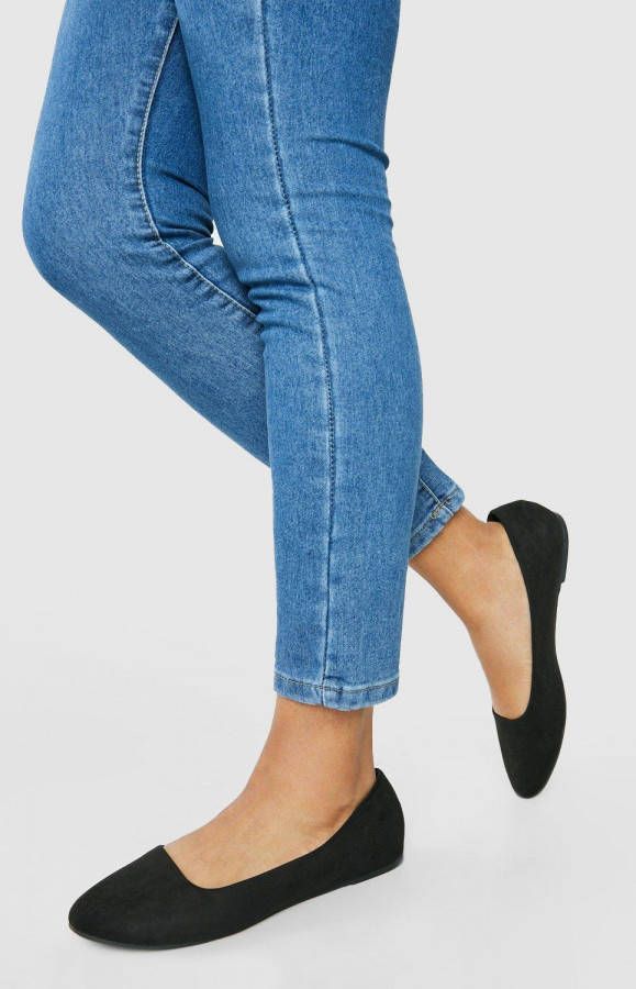 boohoo Basic Slippers, Black