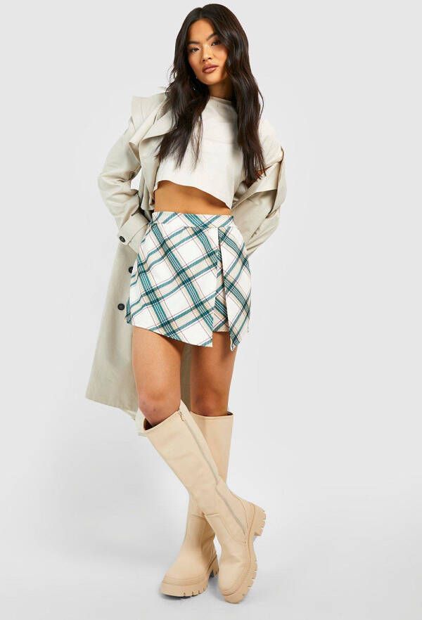 boohoo Geruite Skort, Multi