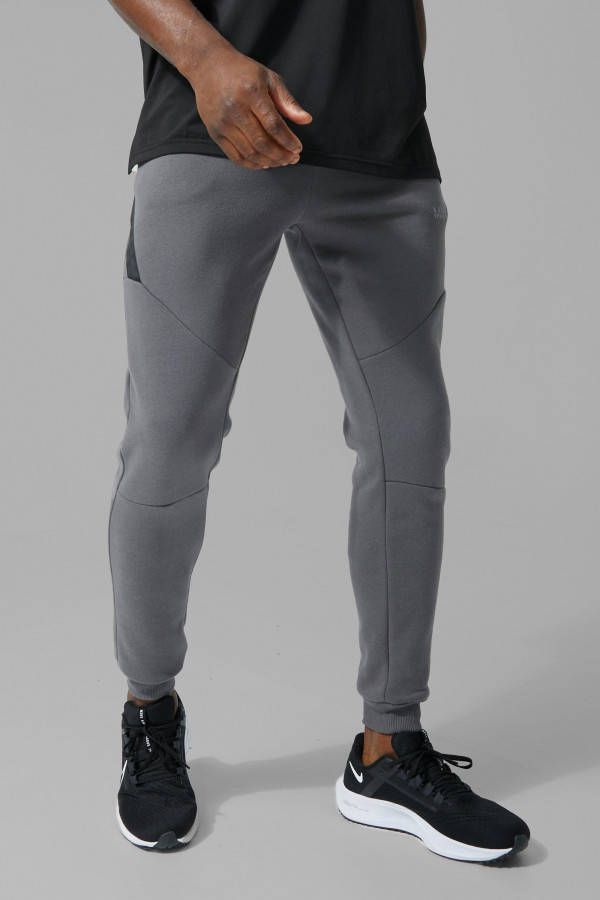 boohoo Man Active Fitness Joggingbroek Met Zak Detail, Charcoal