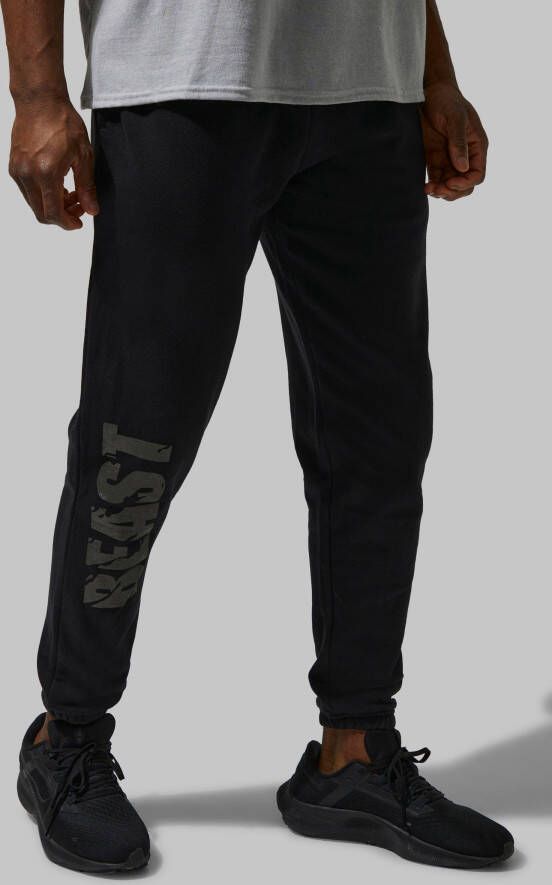 boohoo Man Active X Beast Fitness Joggingbroek, Black