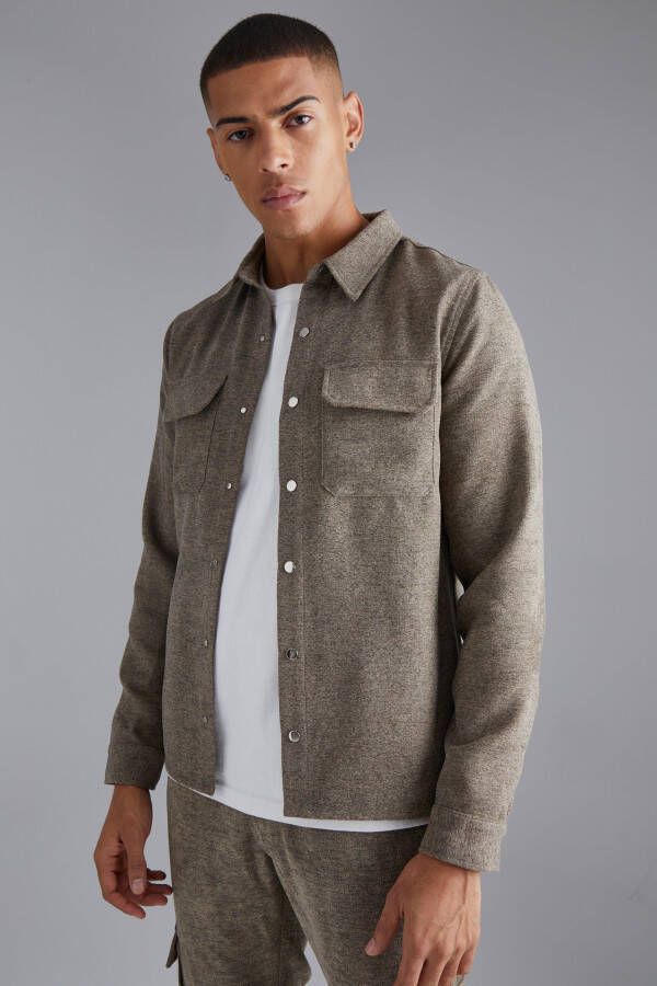 boohoo Nette Harrington Jas Met Textuur, Multi