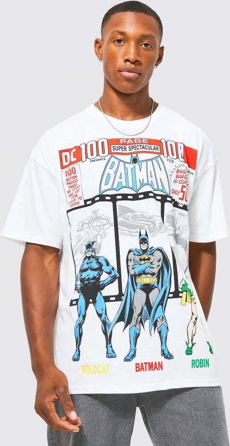 boohoo Oversized Gelicenseerd Batman Robin T Shirt, White