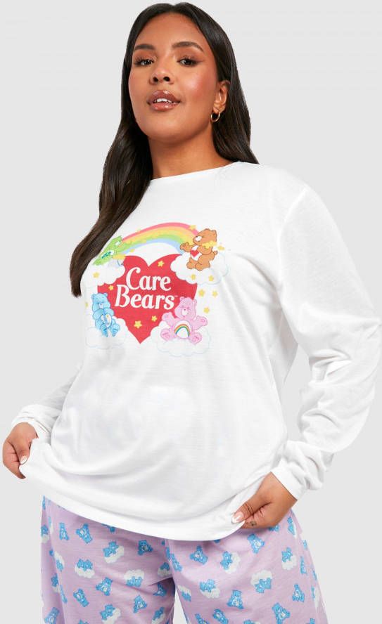 boohoo Plus Gelicenseerde Care Bears Pyjama Set Met Broek, Pink