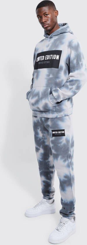 boohoo Tall Tie Dye Limited Edition Trainingspak Met Capuchon, Multi