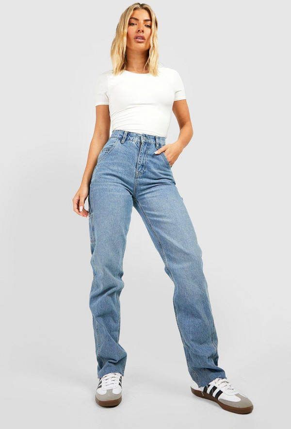 boohoo Utility Jeans, Blue