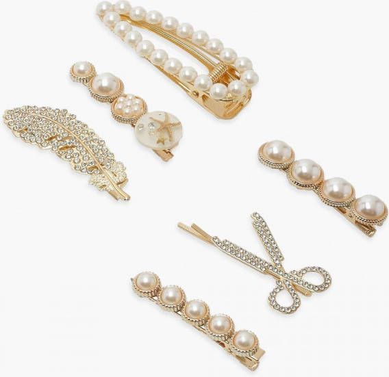 boohoo Versierde Haarspelden(6 Stuks ), Multi