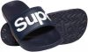 Superdry Sport Classic Superdry Pool Slide badslippers donkerblauw online kopen