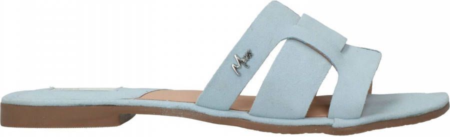 Mexx Jacey suède slippers lichtblauw online kopen