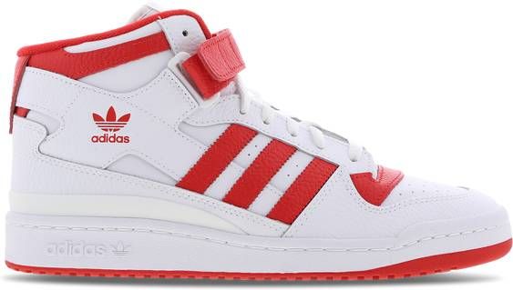 adidas Originals Forum Mid Schoenen Cloud White/Vivid Red/Cloud White Heren
