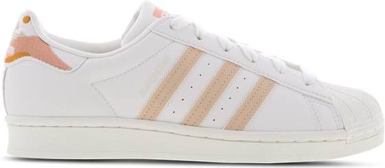 Adidas Originals Superstar sneakers wit/ecru/lichtoranje