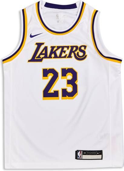 Dres NBA LeBron James Association Edition Swingman Jersey (Los Angeles Lakers) pro větší děti Bílá