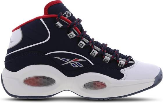 Reebok Question Mid Iverson Four Heren Schoenen Blue Synthetisch