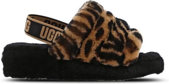 Ugg Fluff Yeah Animalia Slides , Bruin, Dames