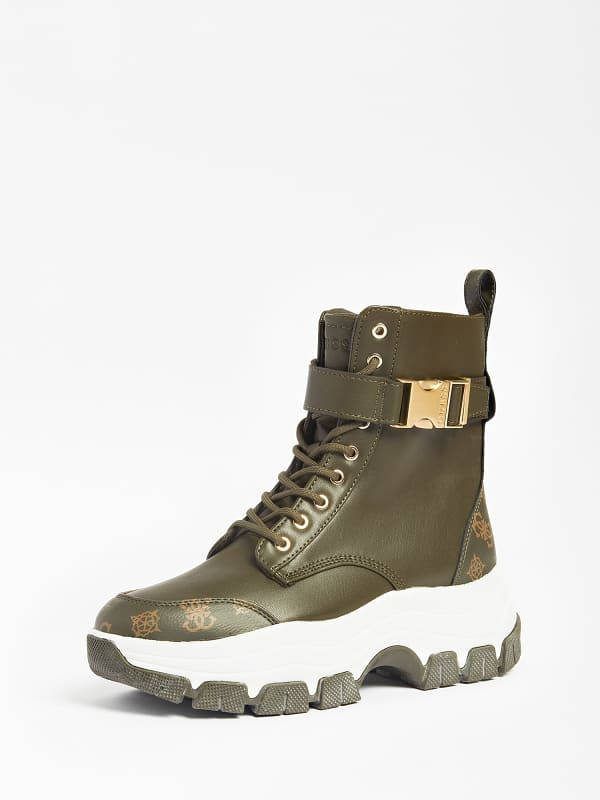 Guess Bikerz Hoge Hardloopschoenen Gesp