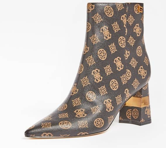 Guess Enkellaarsje Maisy 4G Logo Peony