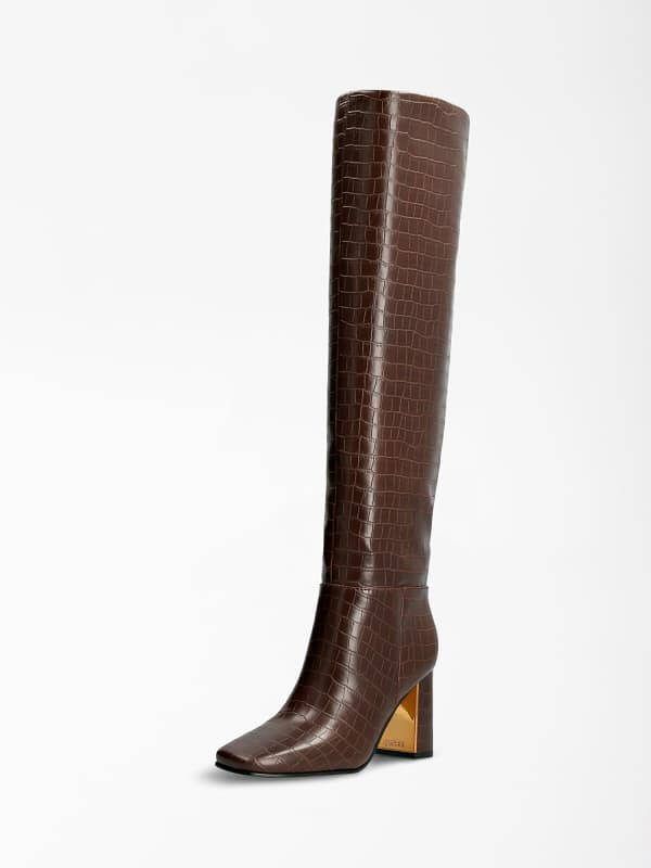 Guess Hoge & overknee laarzen Bruin Dames