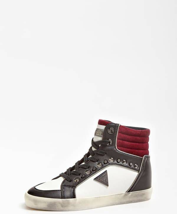 Rode GUESS Sneakers LUISS B PRINTED ECO LEATHER | Omoda