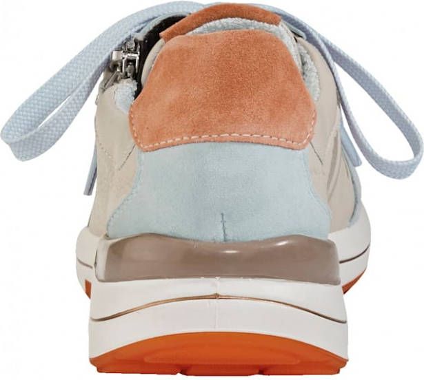 Ara Veterschoen Taupe/Lichtblauw/Oranje
