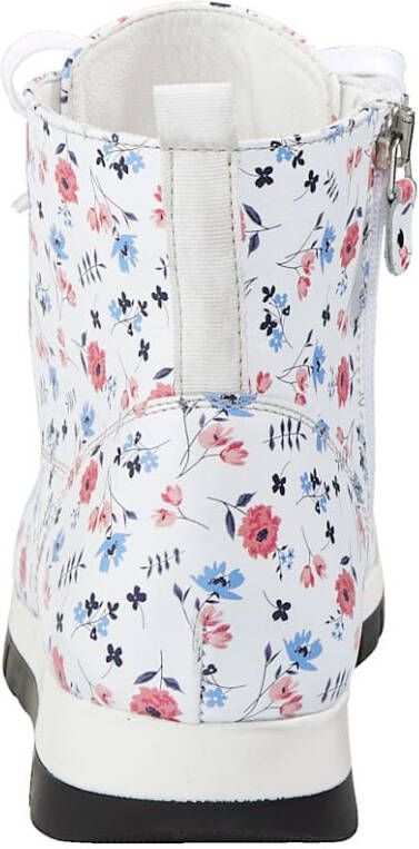 Naturläufer Hoge veterschoen met snelvetersluiting Wit