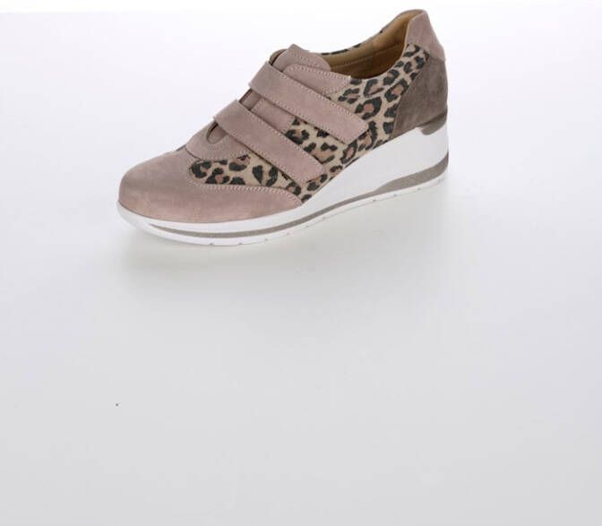 Naturläufer Klittenbandschoen met klittenbanden Roze/Beige