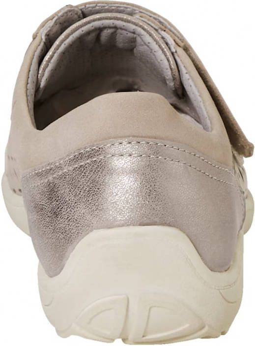 Naturläufer Klittenbandschoen met zomerse perforaties Beige