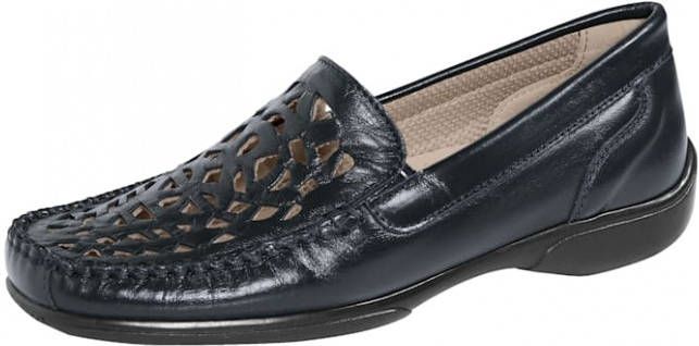 Naturläufer Mocassin met zomerse openingen Donkerblauw