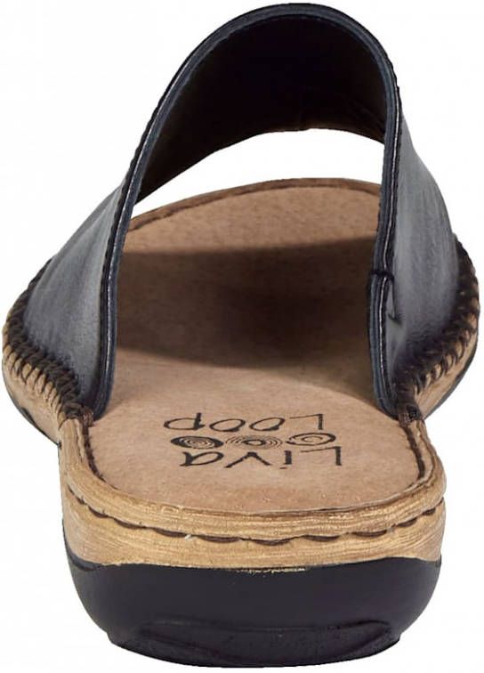 Naturläufer Muiltje met binnenkant van leer Zwart