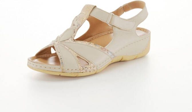 Naturläufer Sandaaltje met klittenband Beige/Gecombineerd