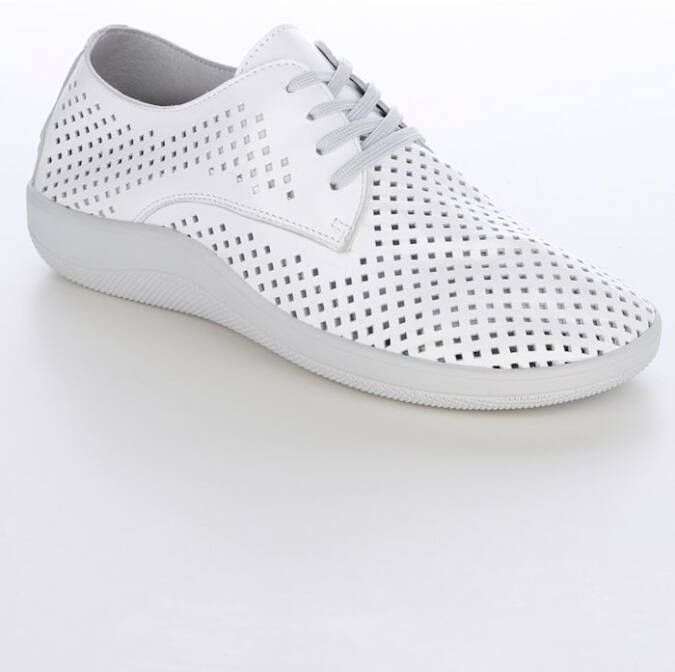 Naturläufer Veterschoen met perforaties Wit