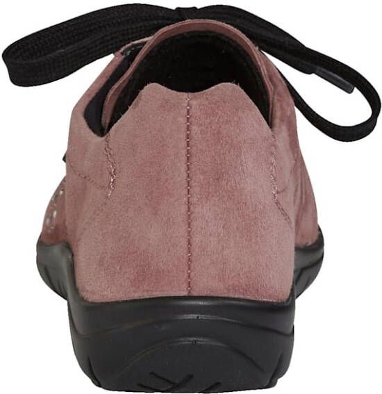 Naturläufer Veterschoen van hoogwaardig suède Oudroze