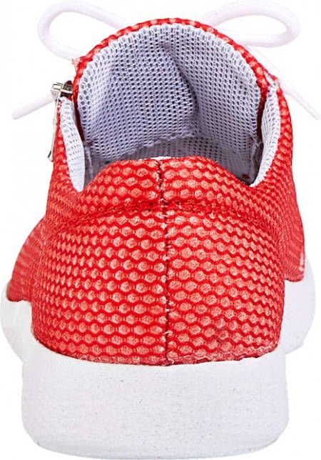 Waldläufer Veterschoen met gerecyclede EVA zool Rood