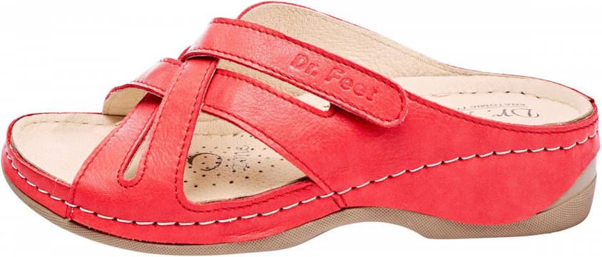 huisschoenen in rood van Dr. Feet