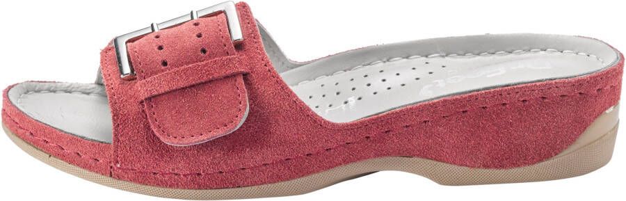 huisschoenen in rood van heine home