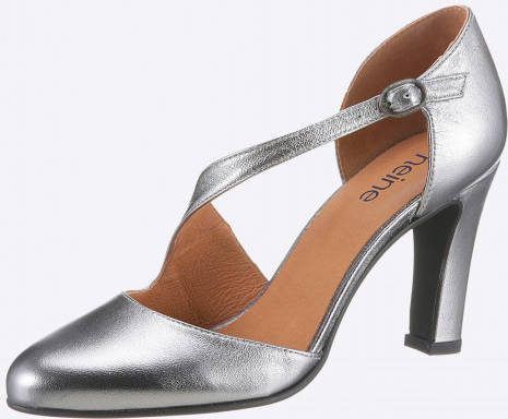 Pumps in oudzilverkleur van heine