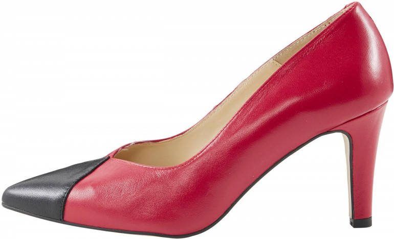 Pumps in rood/zwart van heine