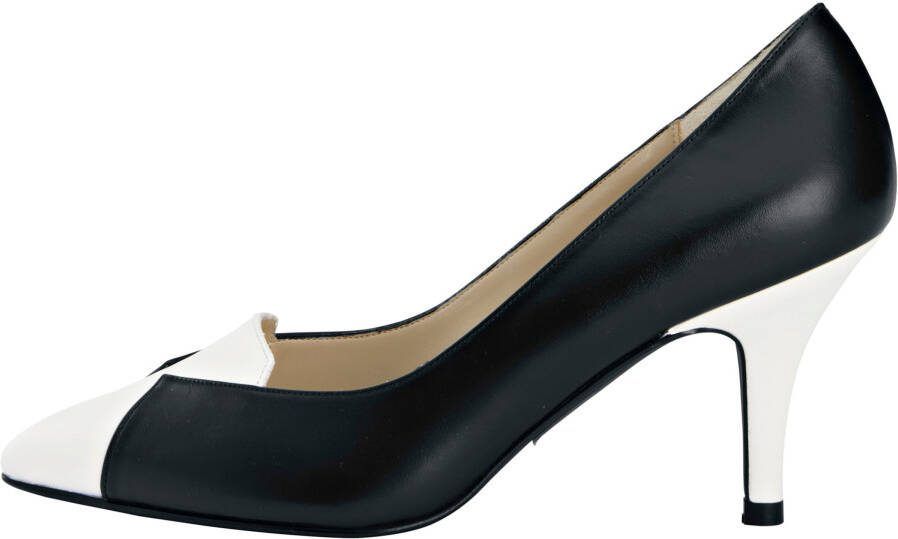 Pumps in zwart/wit van heine