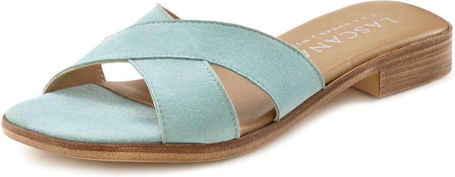 Slippers in lichtturquoise van LASCANA