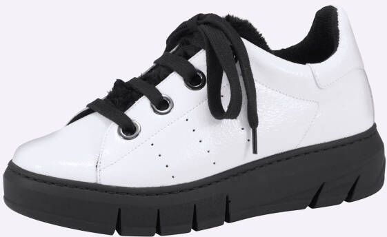 Sneaker in wit/zwart van heine