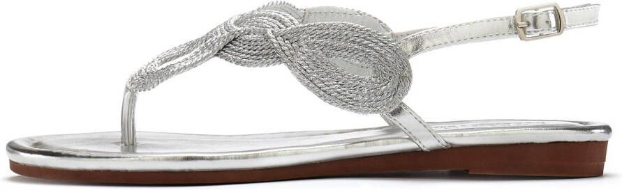 Teenslipper in zilverkleur van LASCANA
