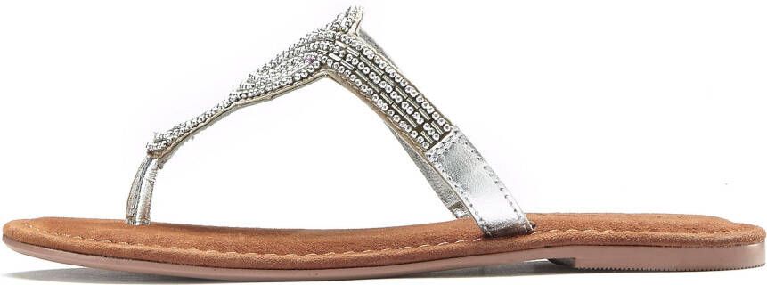 Teenslipper in zilverkleur van LASCANA