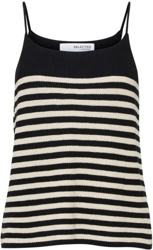 Selected SLFELINA SL KNIT TOP STRIPE W t shirt dames