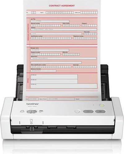 Brother ADS-1200 ADF-scanner 600 x 600DPI A4 Zwart, Wit