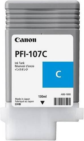 Canon Inktcartridge Pfi-107 Cyaan, 130 Ml Oem: 6706b001
