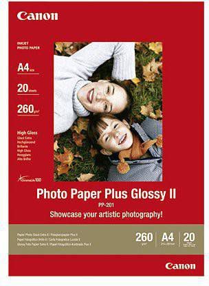 Canon Plus Glossy II Fotopapier voor Inkjet A4 245 g/m² Wit Glanzend 20 vel