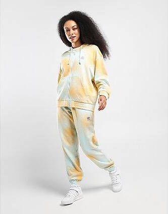 adidas Originals Allover Print Cuffed Joggingbroek Almost Blue/Hazy Orange Dames