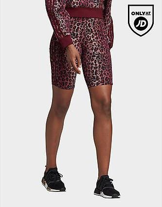 adidas Originals Korte Fietslegging Maroon/Multicolor Dames