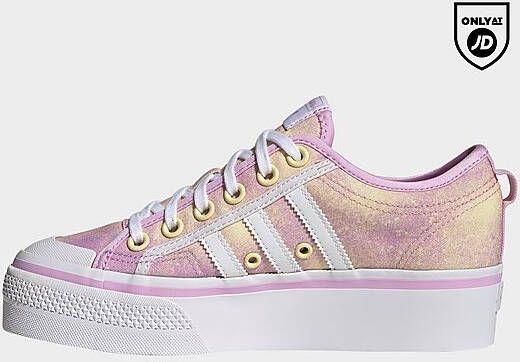 adidas Originals Nizza Platform Schoenen Bliss Lilac/Cloud White/Almost Yellow Dames