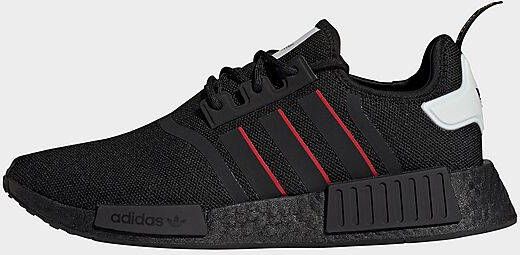 adidas Originals NMD_R1 Schoenen Core Black/Cloud White/Team Power Red Dames