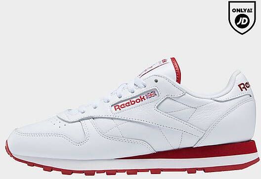 Reebok classic leather schoenen Cloud White/Flash Red/Cloud White Dames